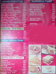 Vikash Popcorn menu 1