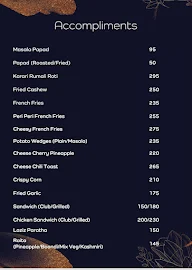 24 Carat Lounge & Bar menu 1