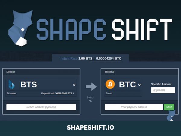 Детальный обзор криптовалютной биржи ShapeShift: отзывы клиентов