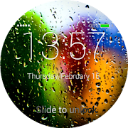 Rain Drops Lock Screen  Icon