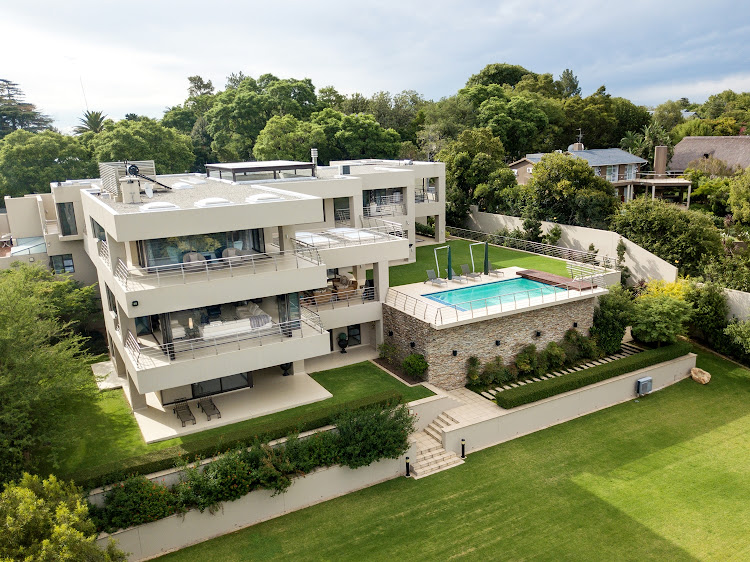 Boasting some of the best views in Bryanston, Joburg, this four-bedroom designer home is on the market for R39.5-million through Pam Golding Properties.