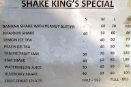 Shake King's menu 2