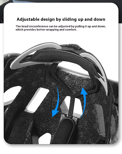 Title 11, Integrated road bike riding safety helmet. Prov...