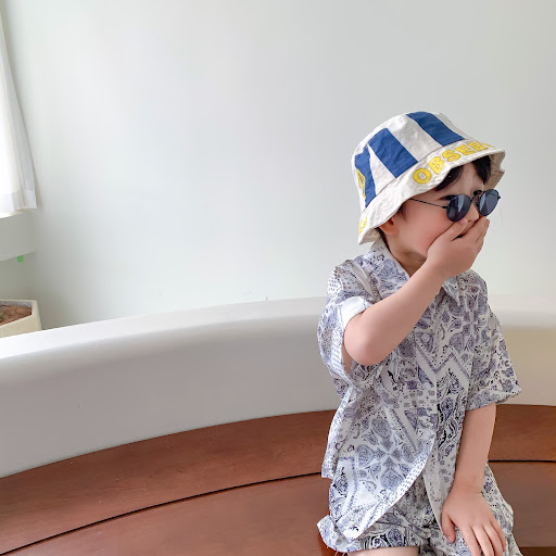 Title 5, Boys and Girls Tropical Seaside Print Floral Sh...