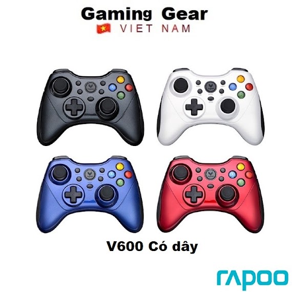 [Mã Elmall51 Giảm 5% Đơn 300K] Tay Cầm Chơi Game Rapoo V600 Kết Nối Usb Cho Pc, Laptop