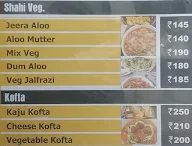 Shere Punjab menu 4