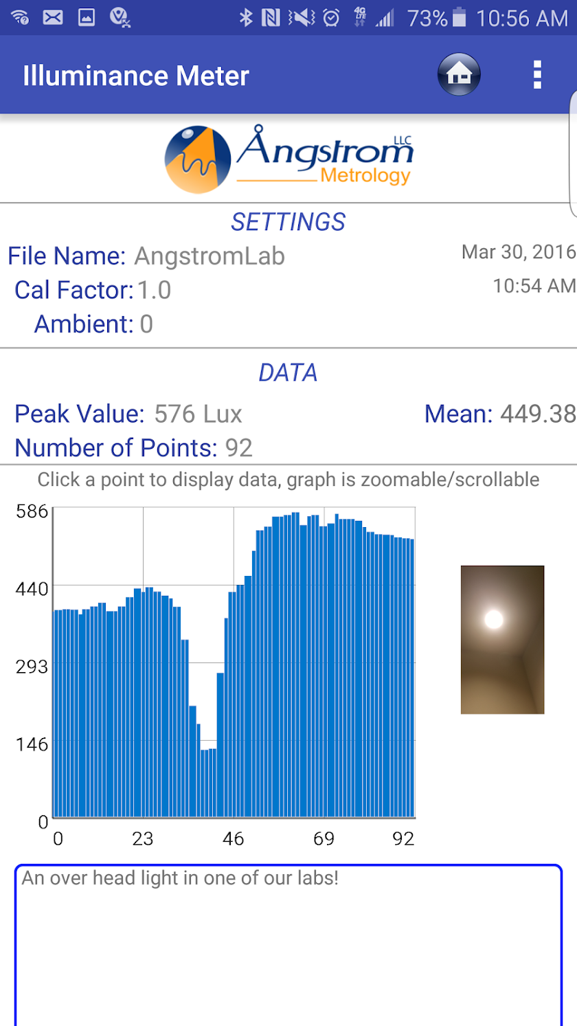 Lux Light Meter Screen 2