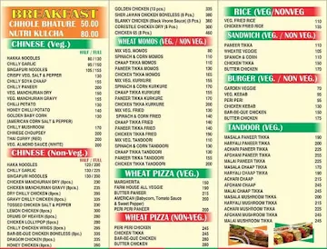 Wheat Eat menu 