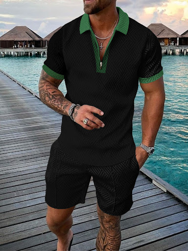 Title 2, Mens Summer Fashion 3D Printed Short Sleeve Ge...
