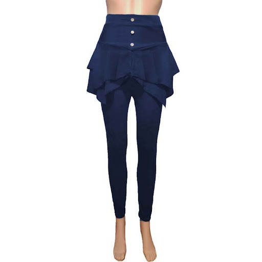 Title 4, Solid Color Slim Three-button Leggings Trousers...