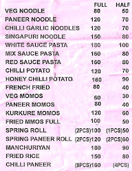 Vedika Fast Food & Pizza Point menu 1