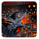 Descargar Fire Flaming Wolf Keyboard Theme Instalar Más reciente APK descargador