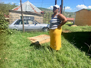 Phindile Mkhize is among residents of Imbali, Pietermaritzburg, who says her drain has not been emptied since 2017.