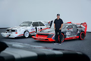 Ken Block with the original Audi Sport Quattro S1 (E2) and the new S1 E-Tron Quattro Hoonitron. 