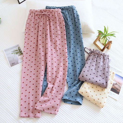 Title 4, Womens Double Layer Cotton Yarn Home Pants off...