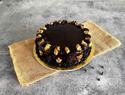 Walnut Chocolate Cake Eggless