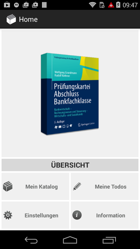 Prüfungskartei Bankfachklasse Screen 1