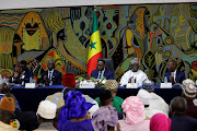 FILE PHOTO: Senegal's president Macky Sall attends a national dialogue that aims easing political tension and violence ahead of the 2024 presidential election in Dakar, Senegal May 31, 2023. REUTERS/Ngouda Dione/File Photo/File Photo