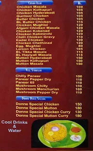 Sri Chamundeshwari Donne Biriyani Center menu 1