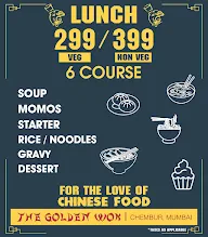 The Golden Wok menu 1