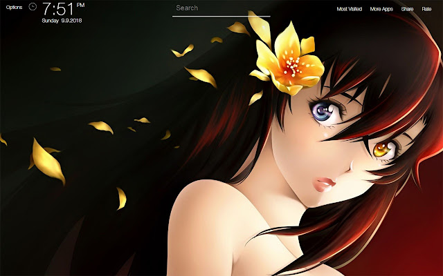 Anime Girl Wallpapers FullHD New Tab