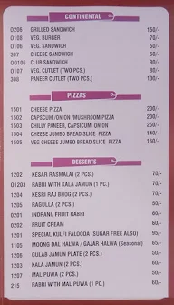 Nathu's Sweets menu 2