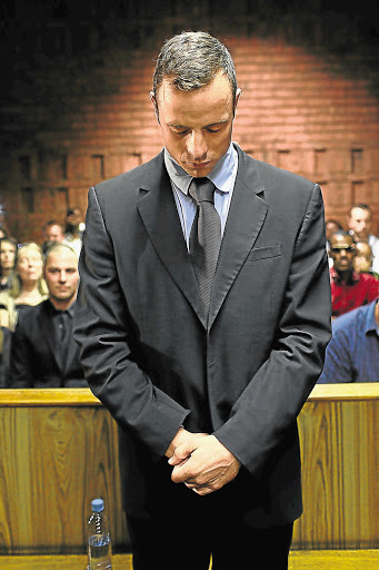 IN THE SPOTLIGHT: Oscar Pistorius in court in February last year, when he was granted bail of R1-million