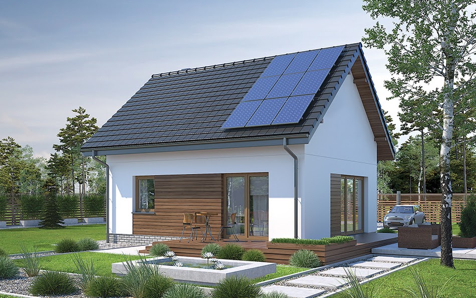 Wizualizacja 3 domu Trafna decyzja (etap I) - M245