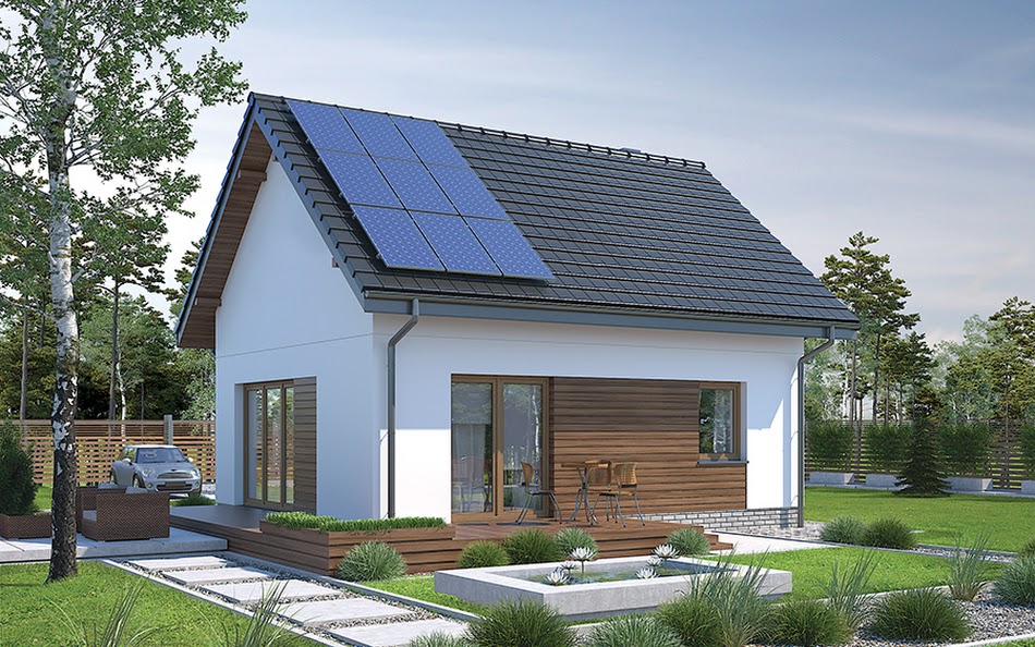 Wizualizacja 3 domu Trafna decyzja (etap I) - M245