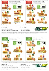 Subway menu 4