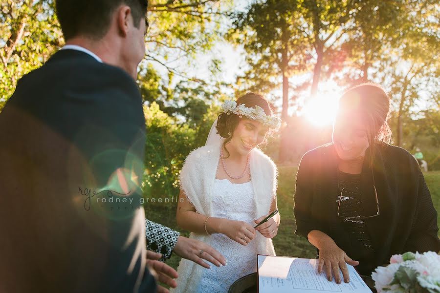 Wedding photographer Rodney Greenfield (greenfield). Photo of 13 February 2019