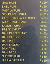 Karol Bagh menu 1