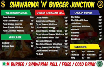 Shawarma N Burger Junction menu 
