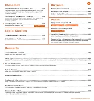 Carter Road Social menu 5