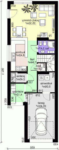 Dom przy Migdałowej 3 - Rzut parteru