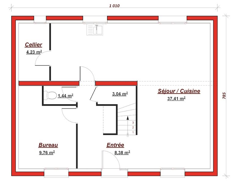 Vente maison neuve 6 pièces 125 m² à La Celle-Saint-Cloud (78170), 818 000 €