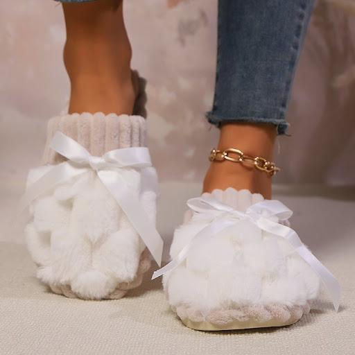Title 17, Fluffy Womens Indoor Warm Non-slip Plush Cotto...
