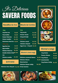 Savera Foods menu 2