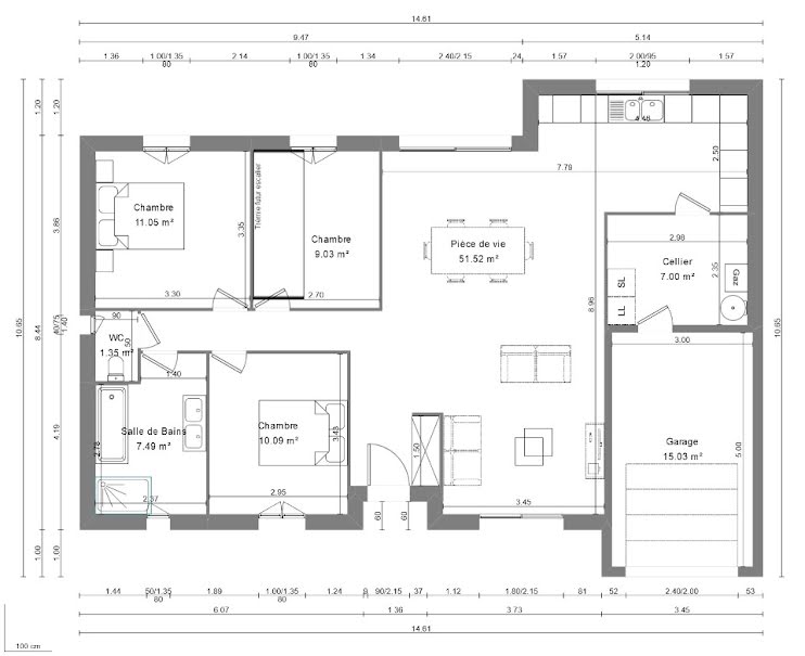 Vente maison neuve 4 pièces 90 m² à Saint-Avertin (37550), 305 000 €