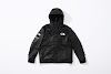 supreme the north face leather mountain parka black