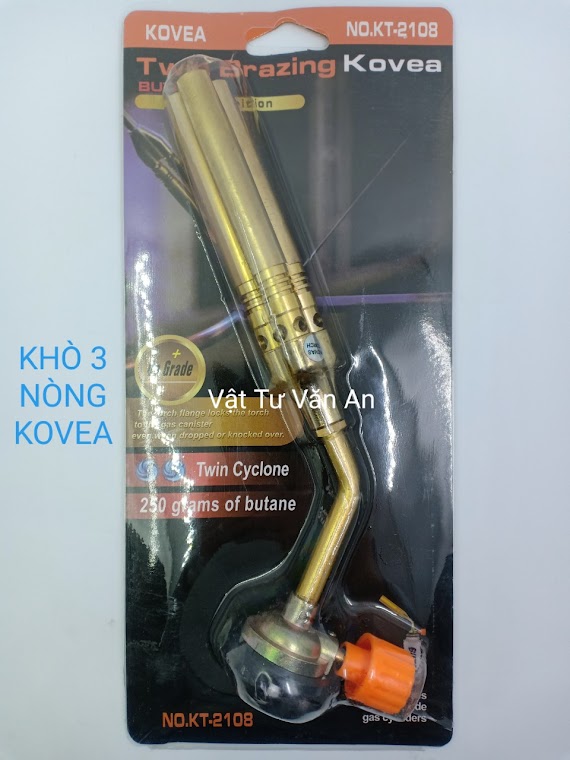 Khò Gas Ống Đồng Kovea 3 Nòng Loại Tốt - Đèn Khò Gas Hàn Ống Đồng Kovea 3 Nòng - Đầu Khò Gas Ống Đồng - Súng Khò Gas