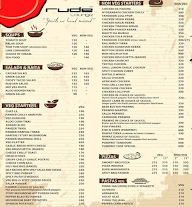 Rude Lounge menu 2