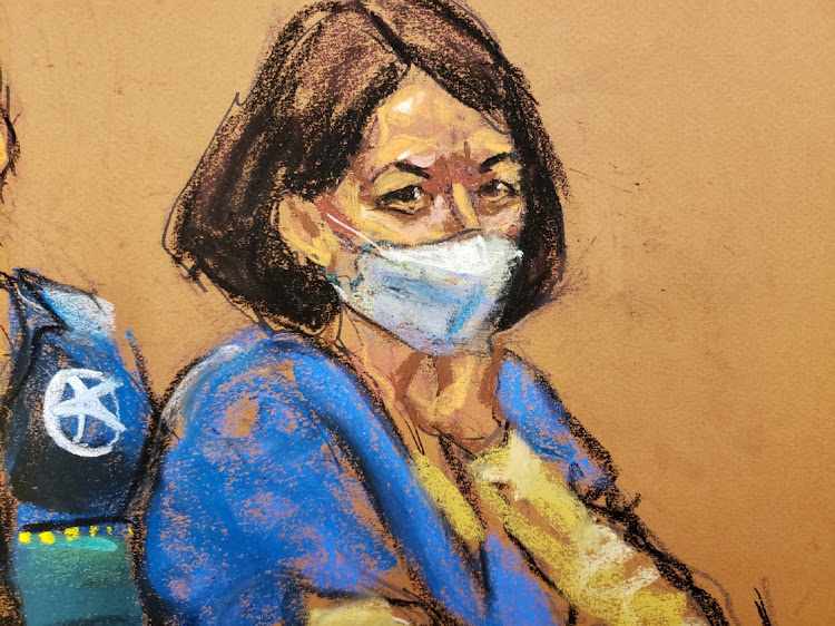 Jeffrey Epstein associate Ghislaine Maxwell attends her sentencing hearing in a courtroom sketch in New York City, U.S. June 28, 2022. Maxwell was convicted on December 29, 2021 on five of the six counts she faced for helping the late financier and convicted sex offender Jeffrey Epstein sexually abuse underage girls.