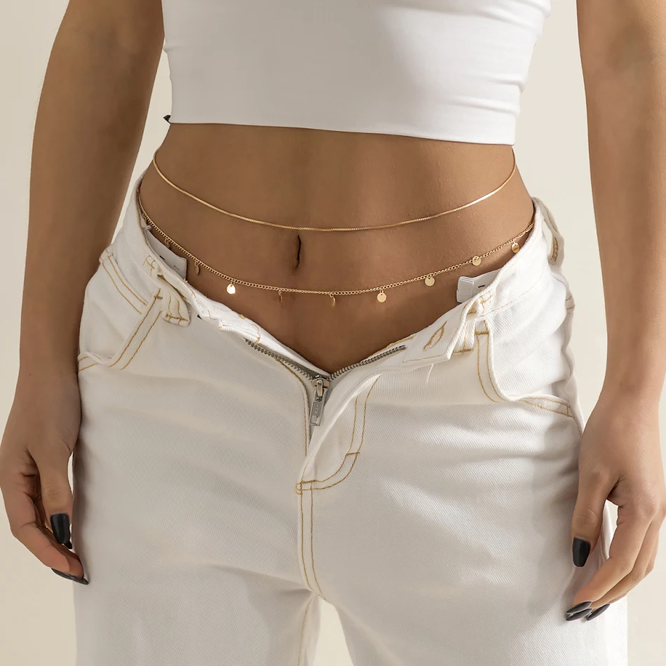 All-match body chains met kwastjes en pailletten. Perfect om je look te versterken met glans en elegantie, voor elke gelegenheid.