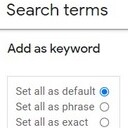 Google Ads "Add as Keyword" Match Type Helper