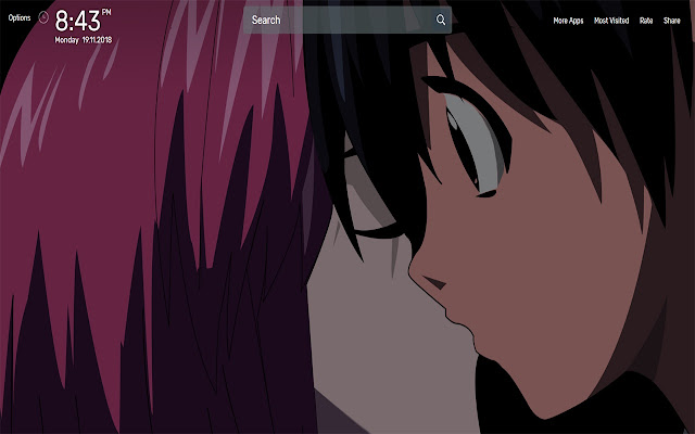 Elfen Lied Wallpapers NewTab Theme