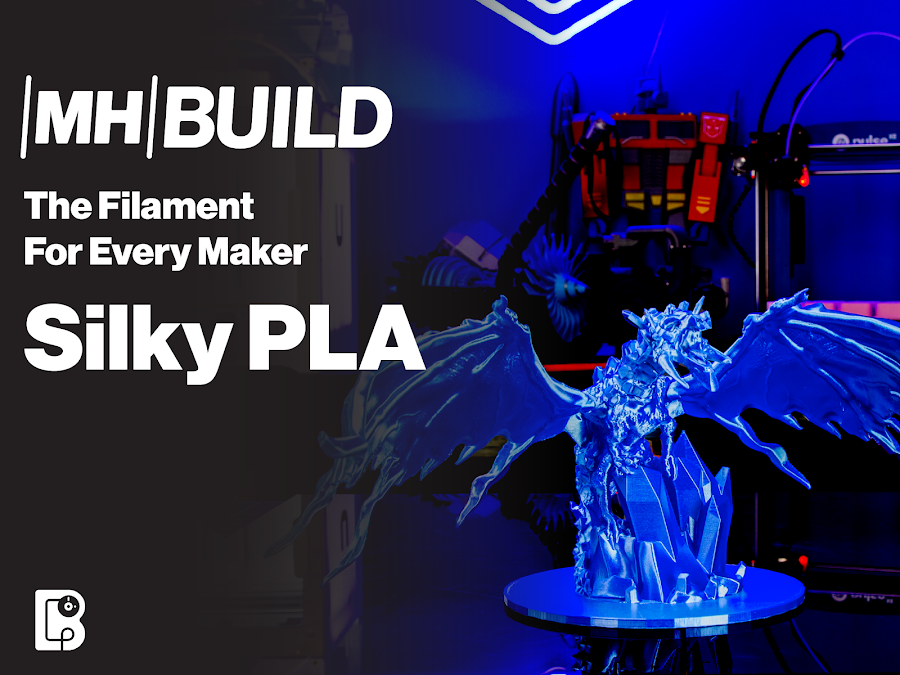 Silky Blue MH Build Series PLA Filament - 1.75mm (1kg)