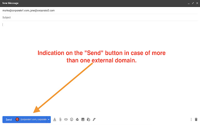 Safer Send Button chrome extension