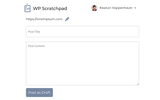 WP Scratchpad