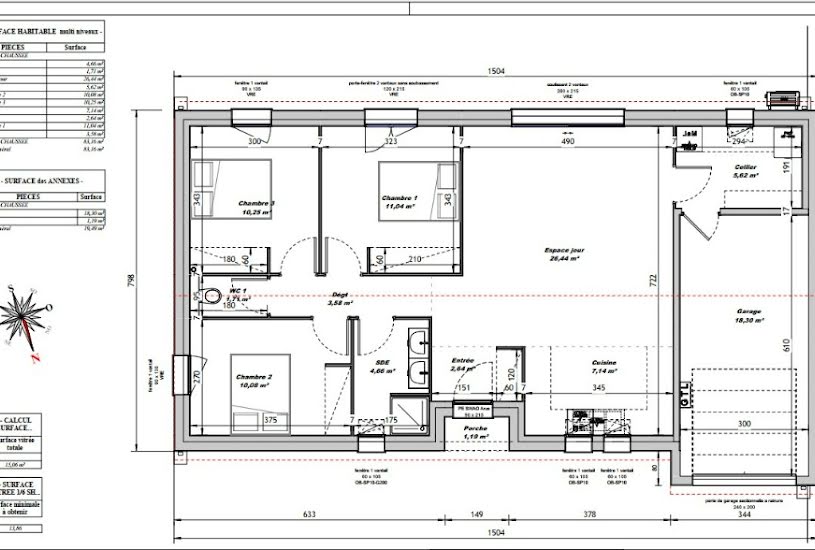  Vente Terrain + Maison - Terrain : 629m² - Maison : 83m² à Saint-Porchaire (17250) 